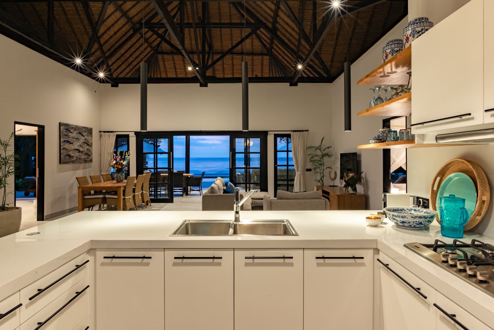 Villa Bersama — living space and kitchen (8)